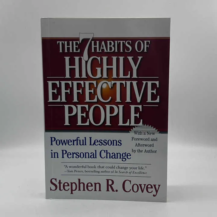 رواية "العادات السبع للناس الأكثر فعالية" للكاتب ستيفن ر. كوفي، الأكثر مبيعًا Hot Selling the 7 Habits of Highly Effective People Steven R. Covey Novel Book