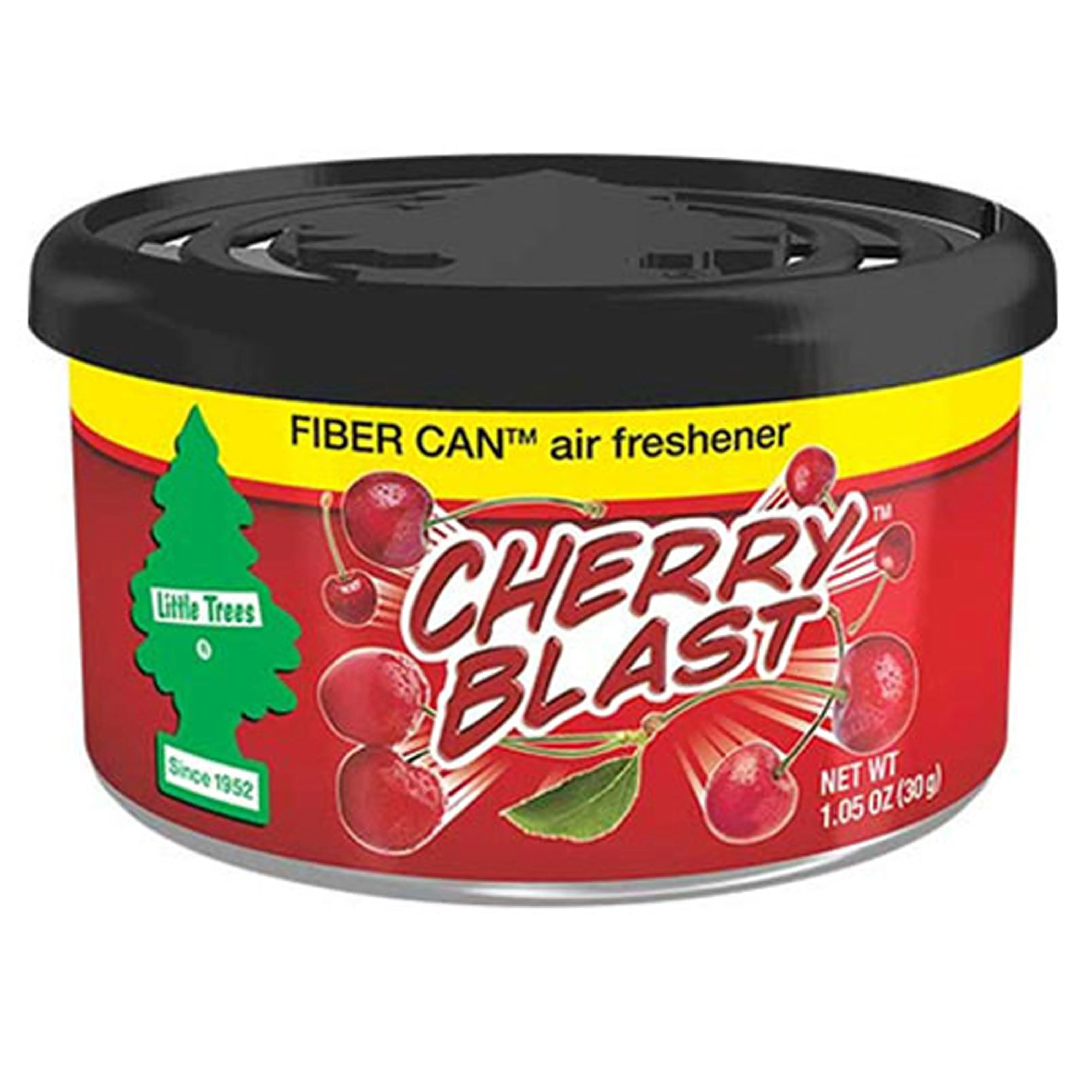 1 Little Trees Fiber Can Air Freshener Cherry Blast Scent Home Office Car Aroma