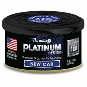 1 Paradise Platinum Organic Air Freshener Fiber Can Long Lasting Scent New Car
