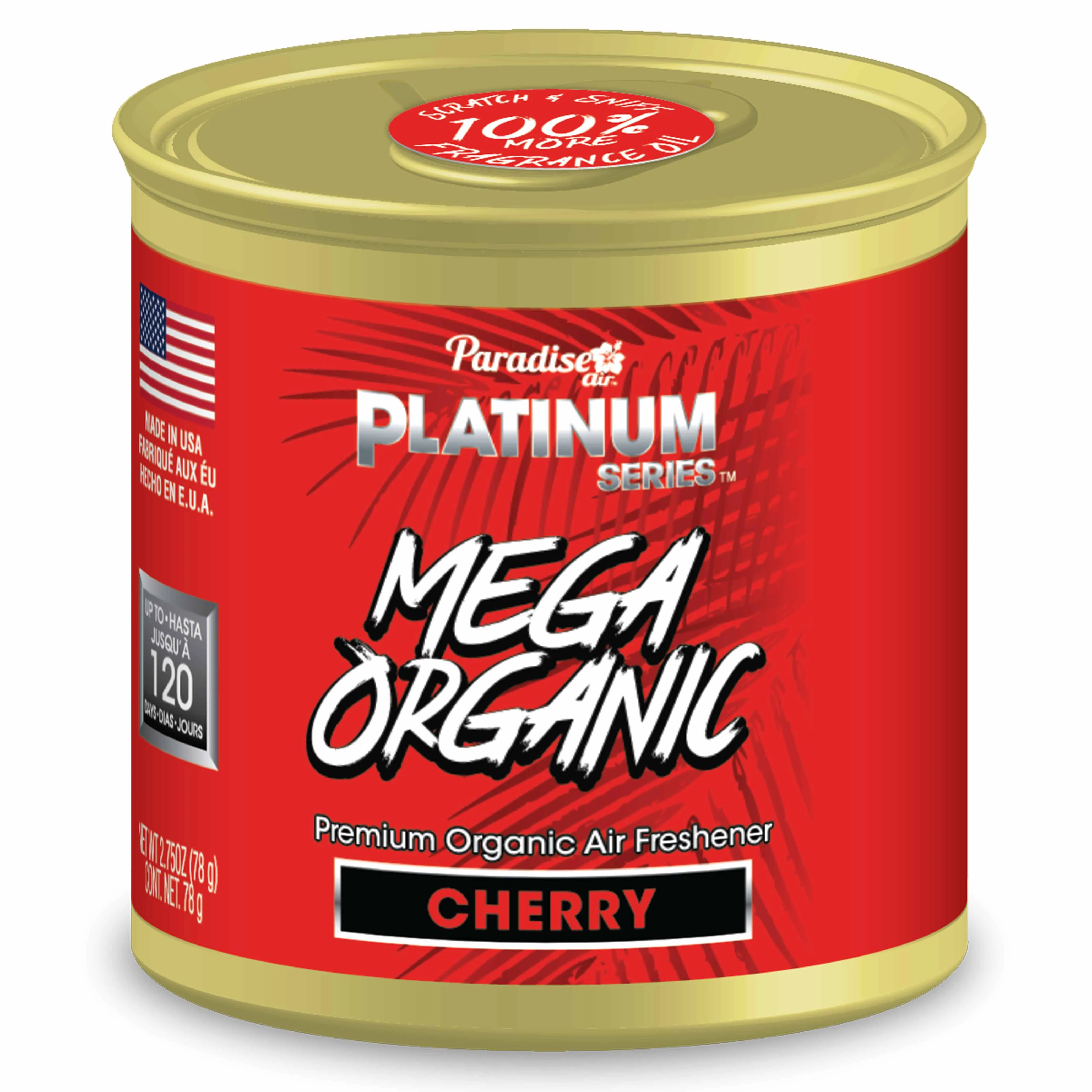 2 Paradise Mega Organic Air Freshener Fiber Can Long Lasting Aroma Scent Cherry