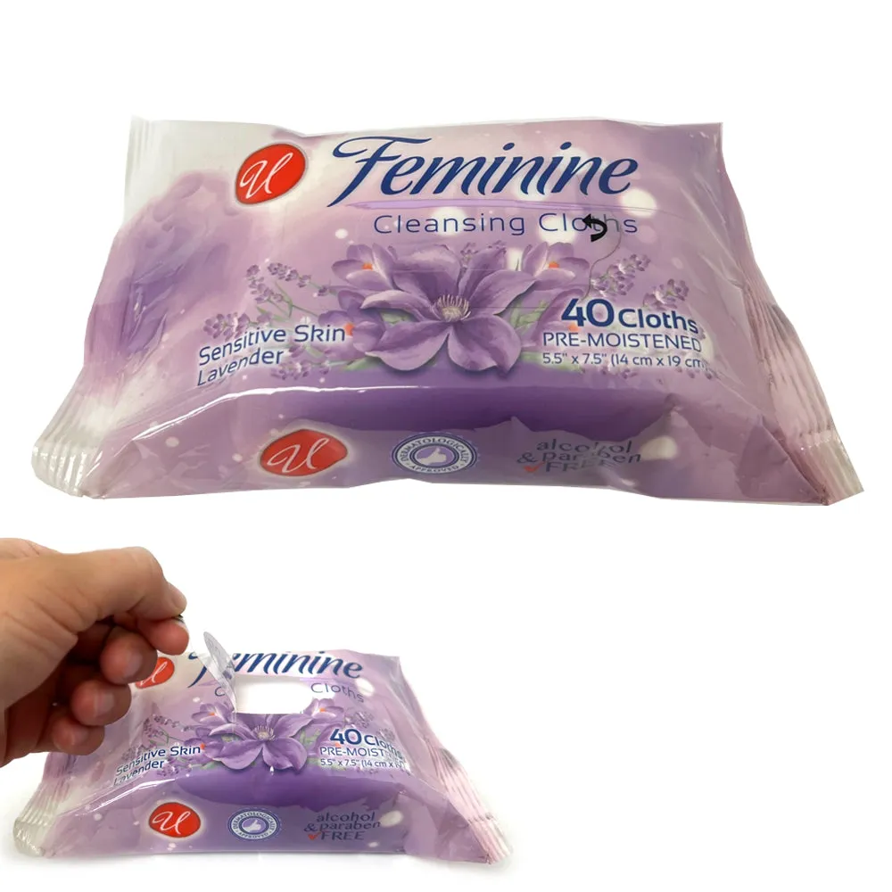 240ct Wet Wipes Lavender Paraben & Alcohol Free Sensitive Skin Soothing Cleanser