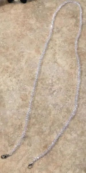 Accentrix Face Mask Lanyard Clear Crystal