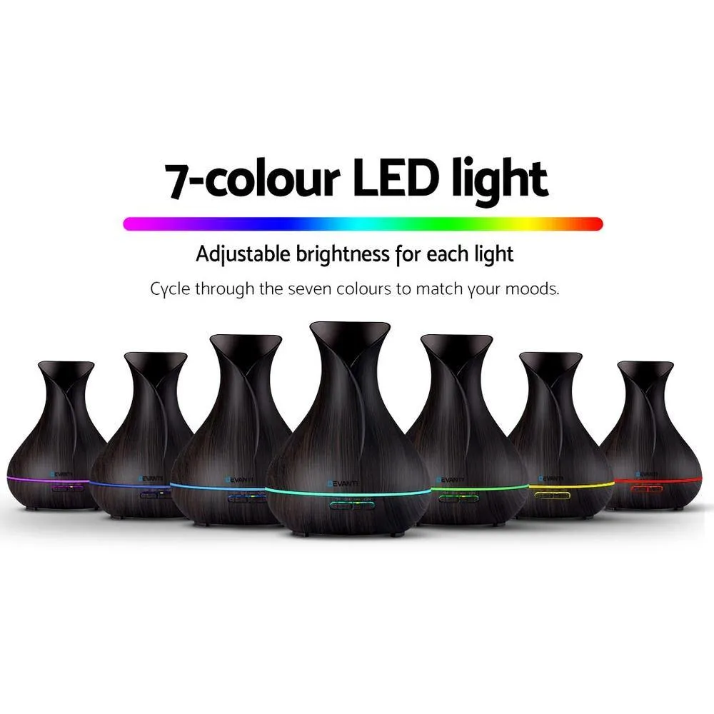 Aromatherapy Aroma Humidifier Essential Oil Diffuser  - Dark Wood