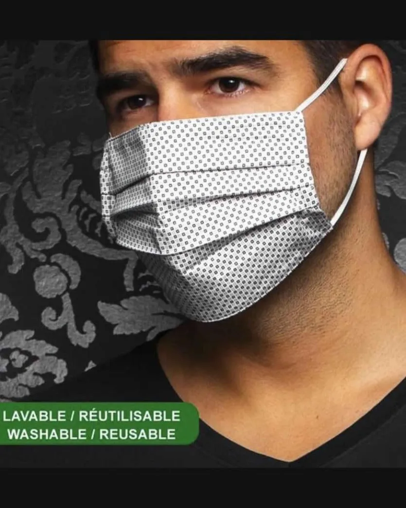 Au Noir Face Mask AN75-DION, Style White / Grey