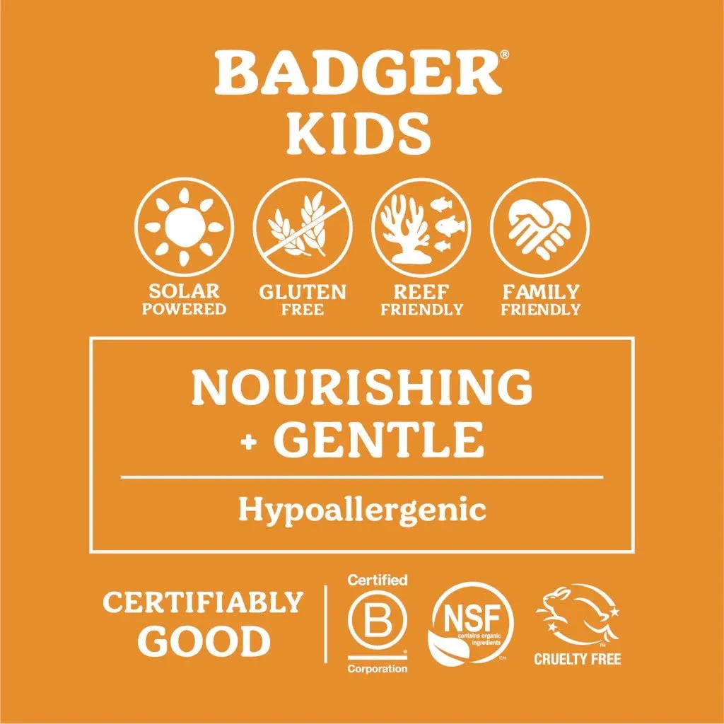 Badger Kids Mineral Sunscreen SPF 40 2.9 oz Cream