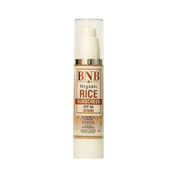 BNB Organic Rice Sunscreen SPF60 Serum 50ml