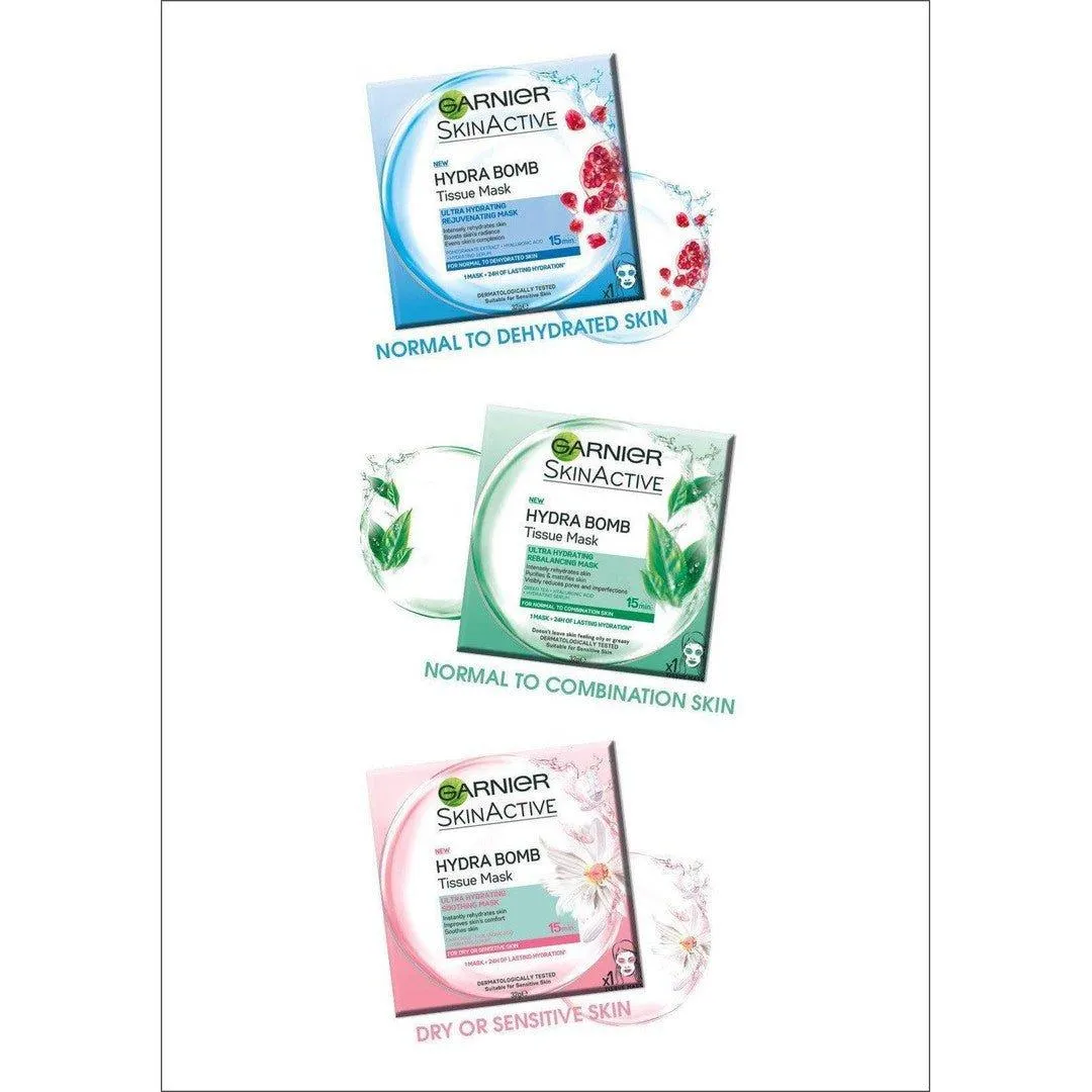 Garnier Hydra Bomb Tissue Pomegrante Mask