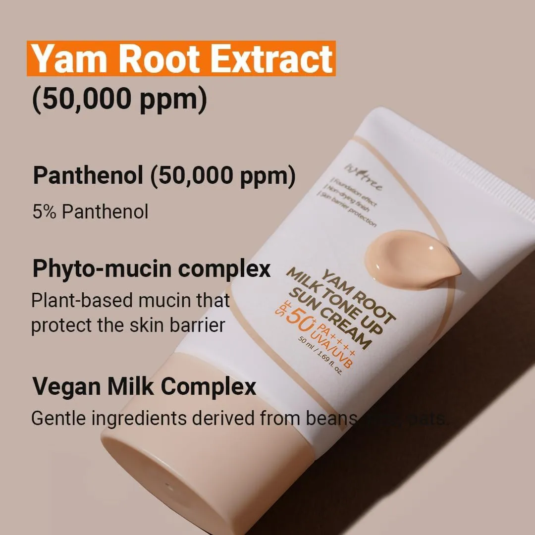 IsNtree Yam Root Milk Tone Up Sun Cream SPF 50  PA    