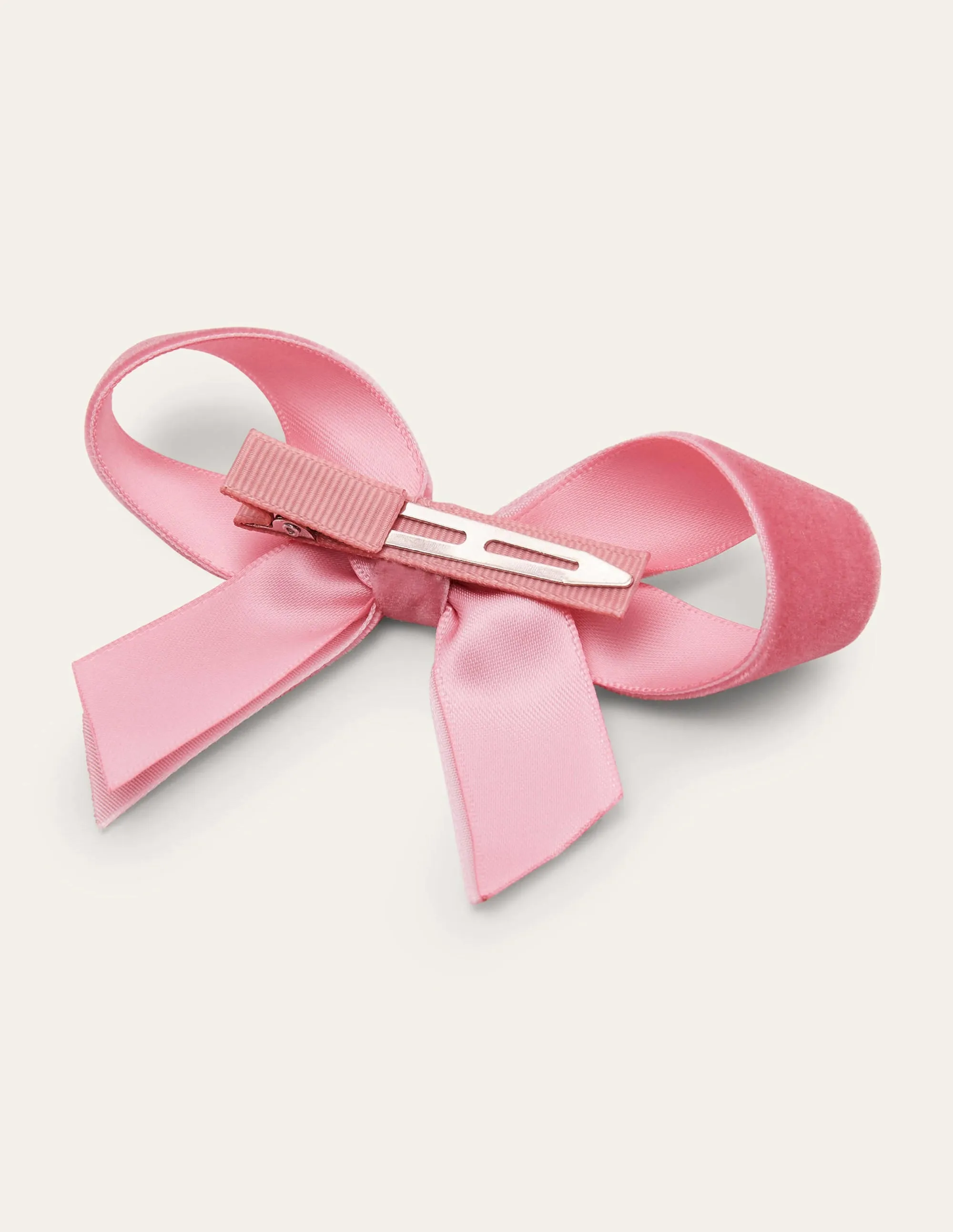 Large Bow Hair Clip-Boto Pink