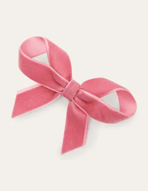 Large Bow Hair Clip-Boto Pink