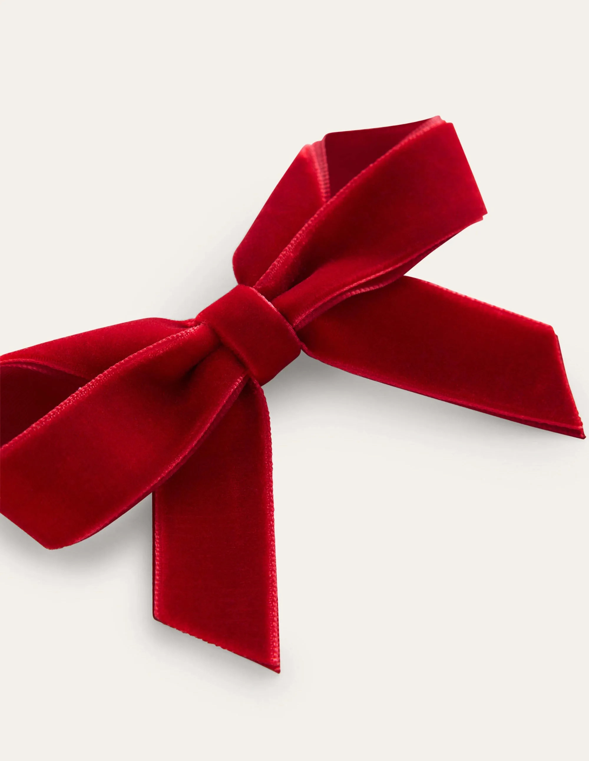 Large Bow Hair Clip-Brilliant Red