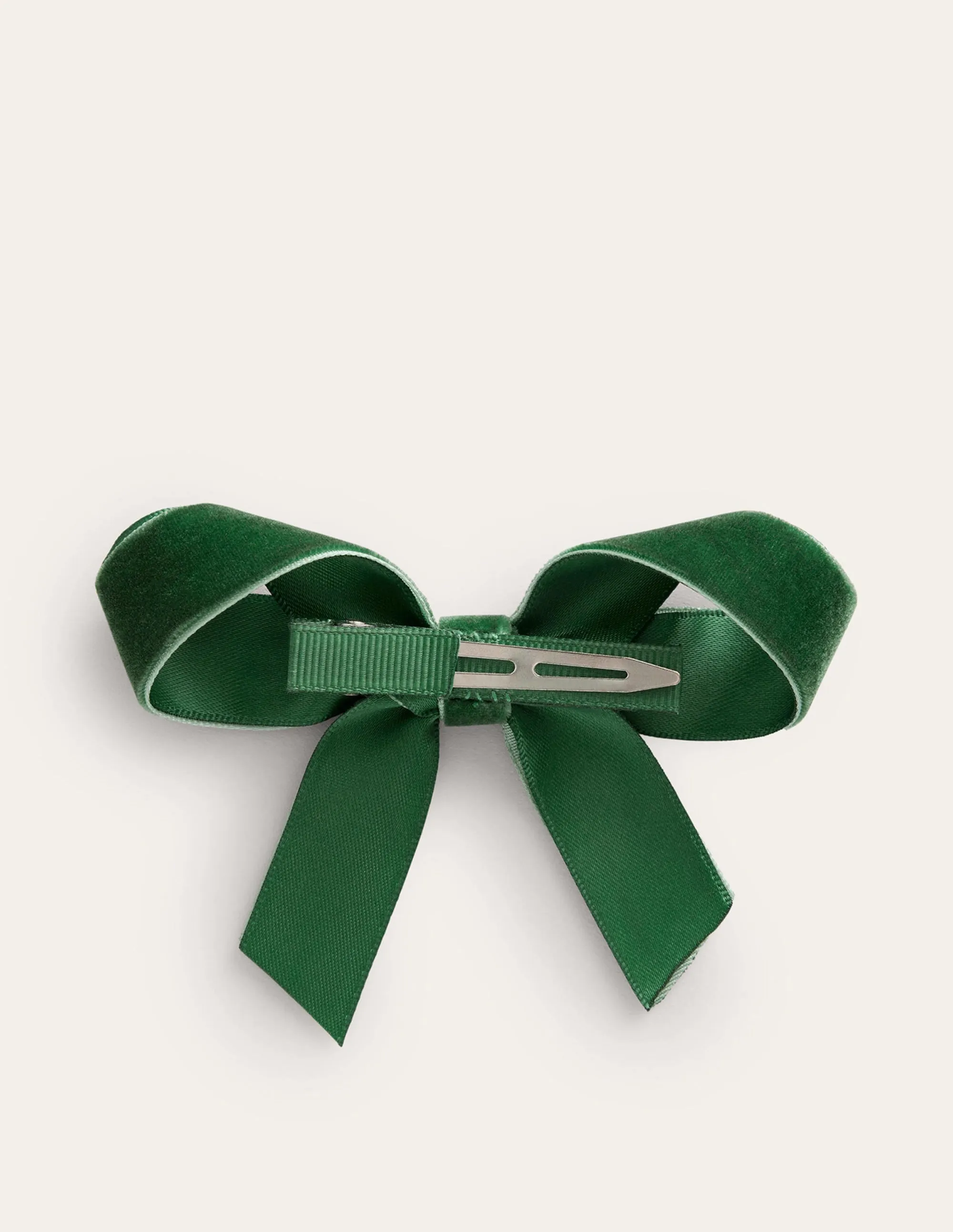 Large Bow Hair Clip-Rich Emerald
