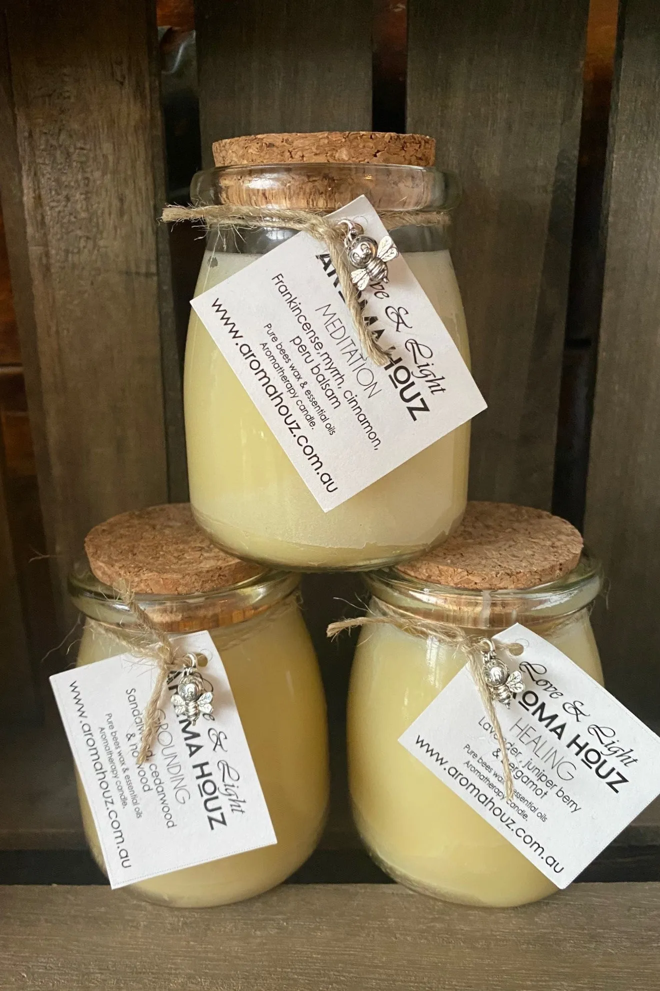 Meditation Essential Oil - Coconut & Beeswax Candle