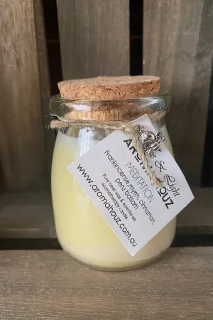 Meditation Essential Oil - Coconut & Beeswax Candle