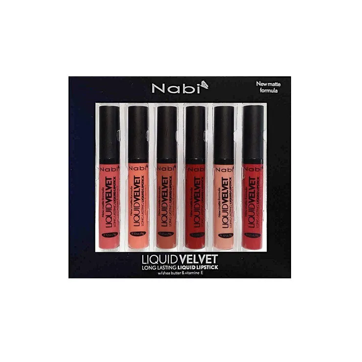 MLL6A - Liquid Velvet Long Lasting Lip Gloss 6PCS/PACK