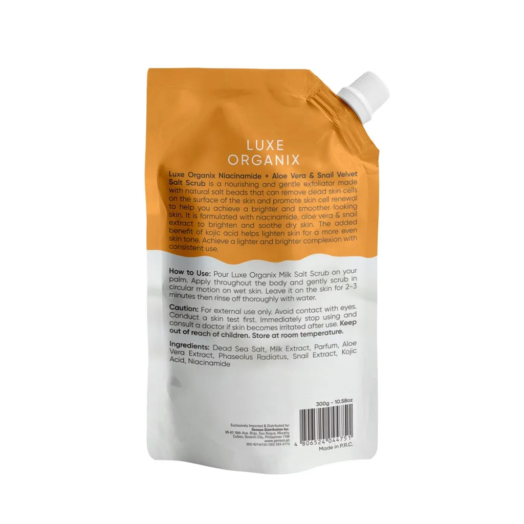 Niacinamide   Aloe Vera & Snail Velvet Salt Scrub 300g