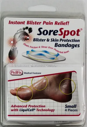 PediFix SoreSpot Bandages  Ultra-Thin Relief for Friction & Skin Irritation