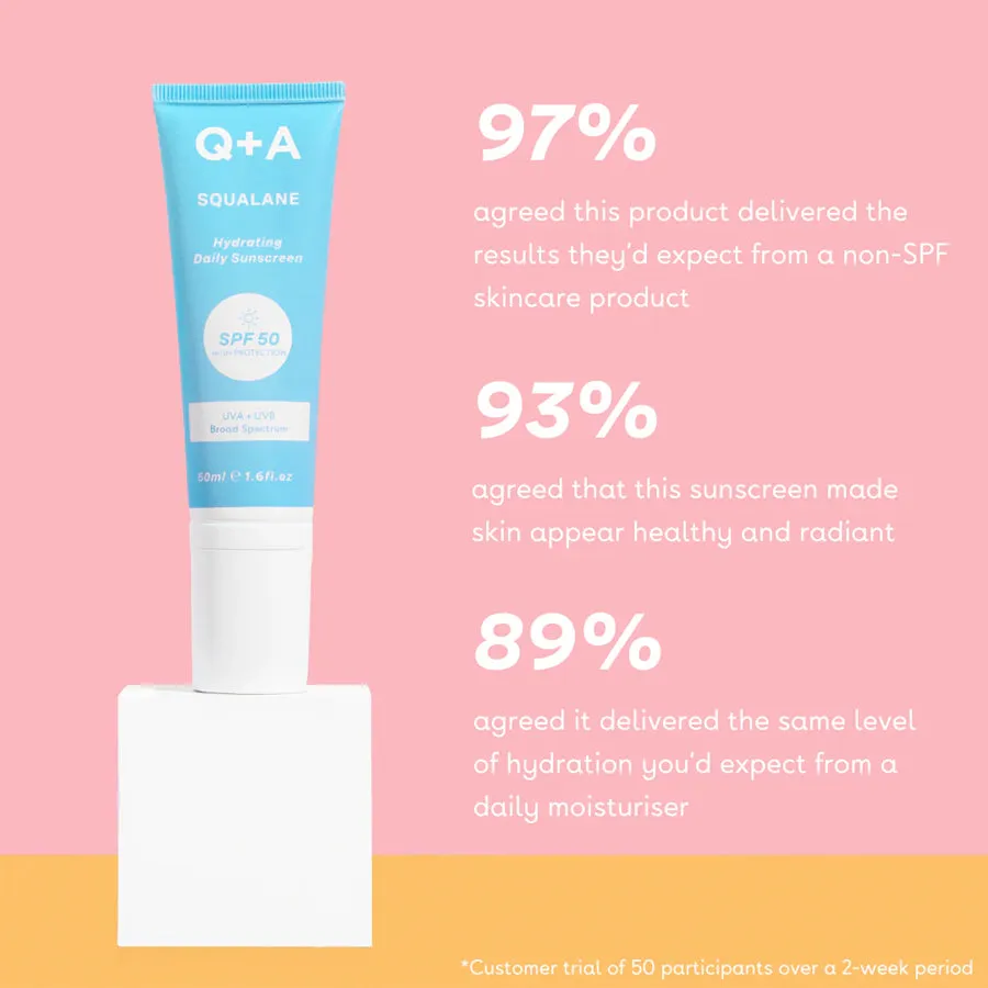 Q A Squalane Hydrating Facial Sunscreen SPF50 50ml