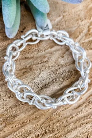 Scarlett Bracelet - Satin Silver
