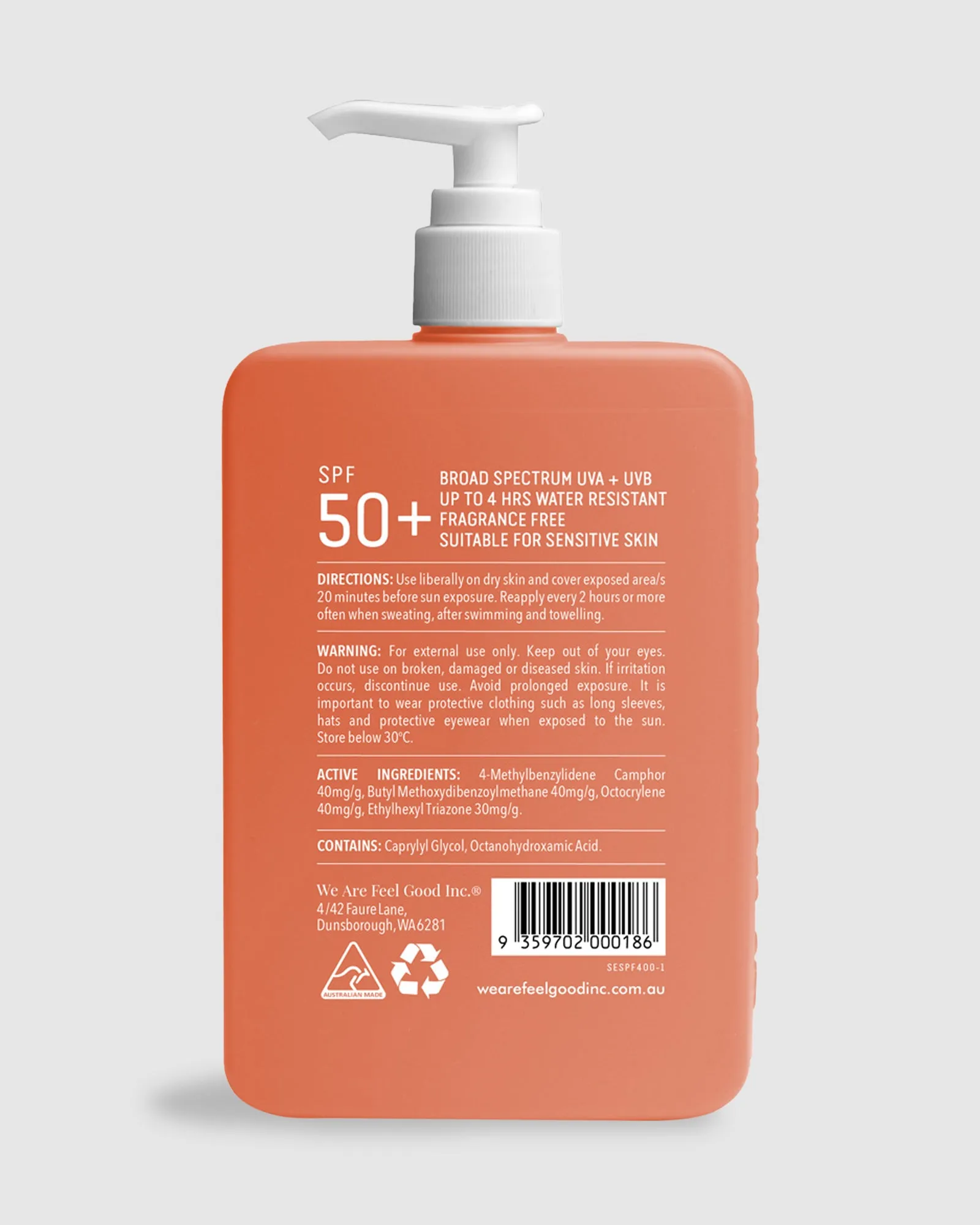 Sensitive Sunscreen Lotion SPF 50  400ml Sunscreen