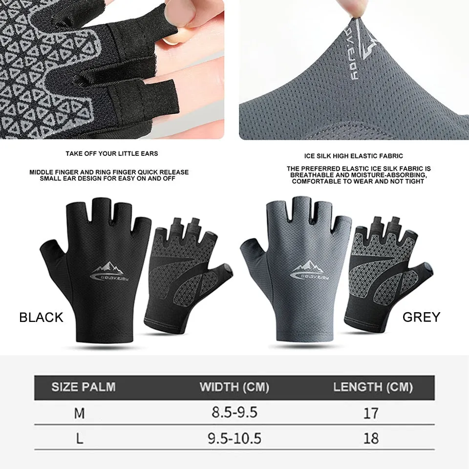 Skyddshandskar - Protection Gloves Breathable Anti-slip Anti-UV Sport Cycling Outdoor Running Gloves Men Women