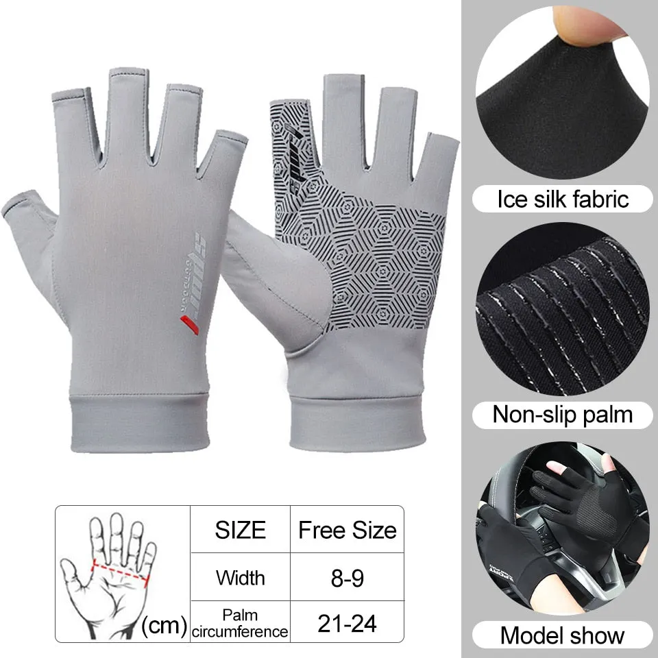 Skyddshandskar - Protection Gloves Breathable Anti-slip Anti-UV Sport Cycling Outdoor Running Gloves Men Women