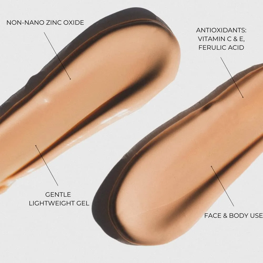 Sonrei Clearly Zinq Tinted SPF 45 Mineral Sunscreen Gel
