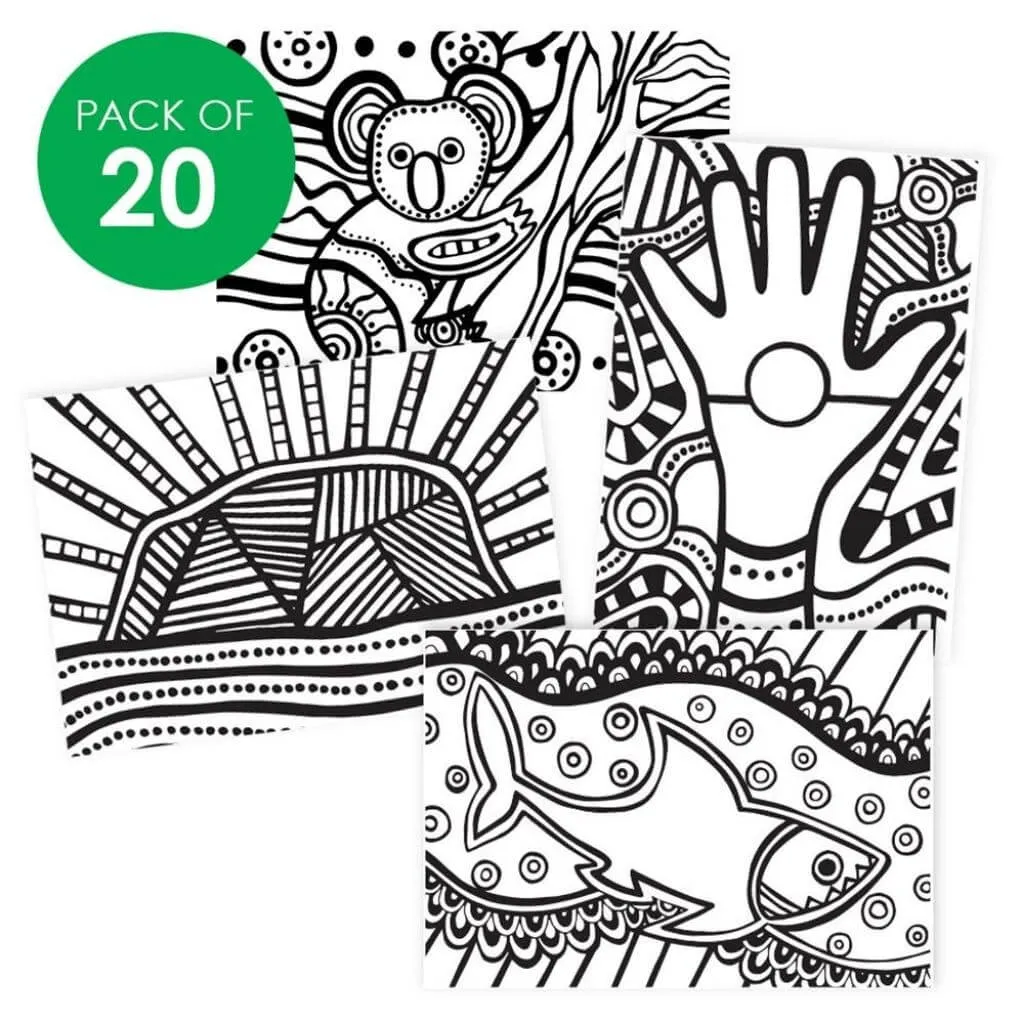 Velvet Art Colouring Sheets - Pack of 20