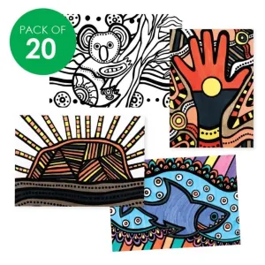Velvet Art Colouring Sheets - Pack of 20