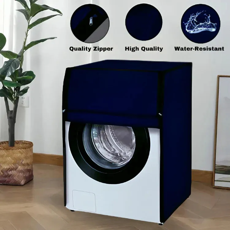 Waterproof Front Loaded Washing Machine Cover - Blue