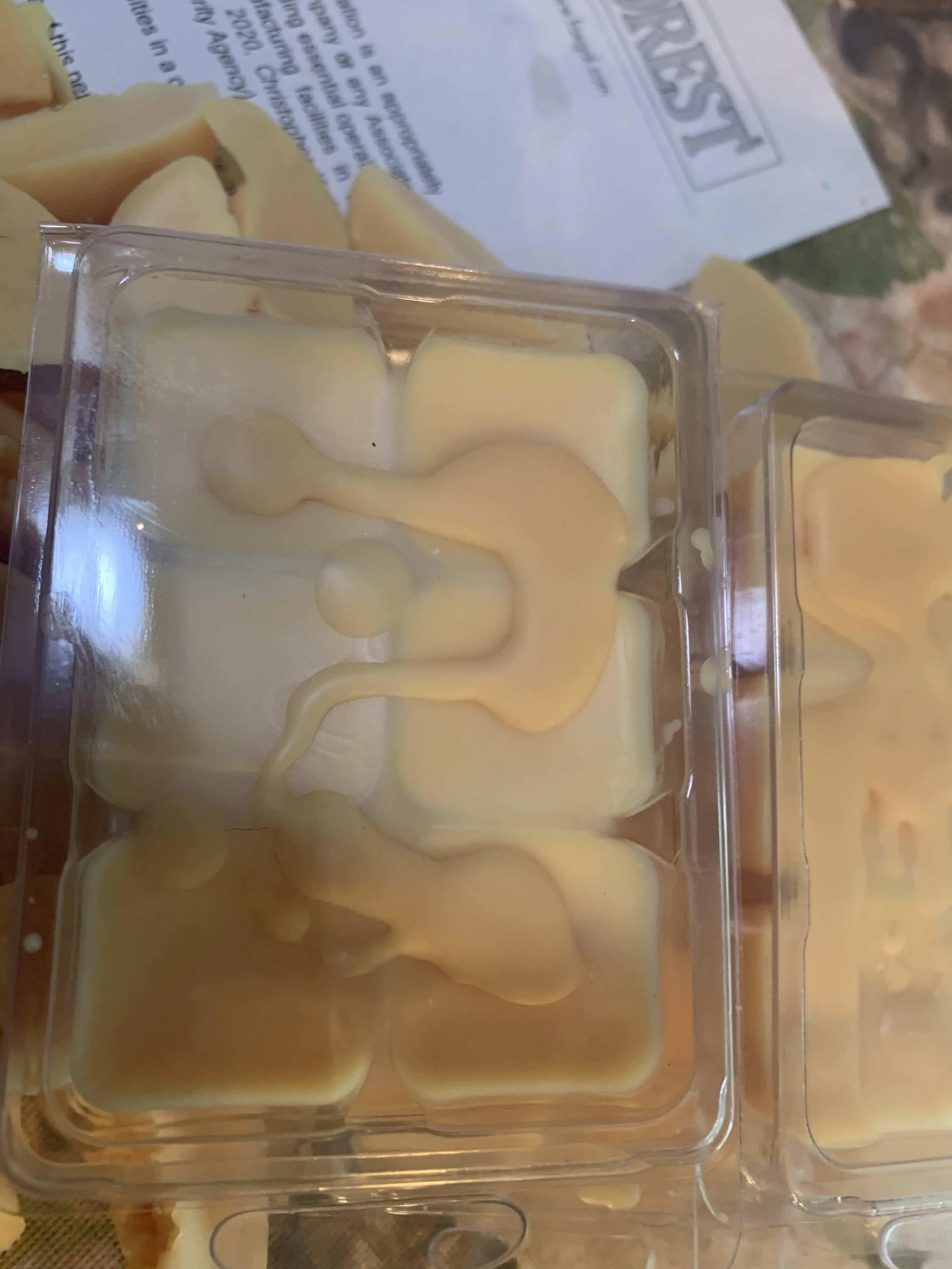 Wickless Candle Melt.  Fresh Peaches