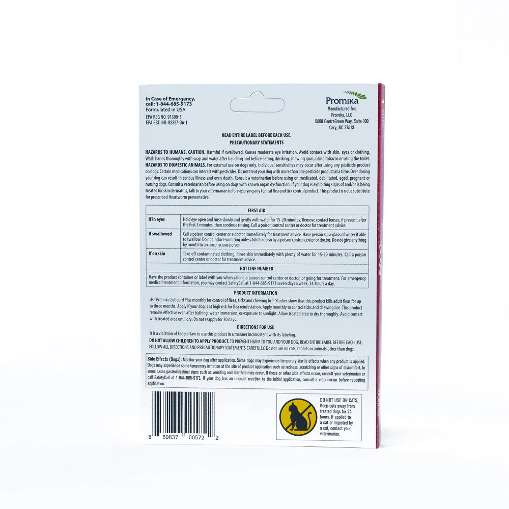 ZoGuard Plus for Dogs 45-88lb 1 Pack